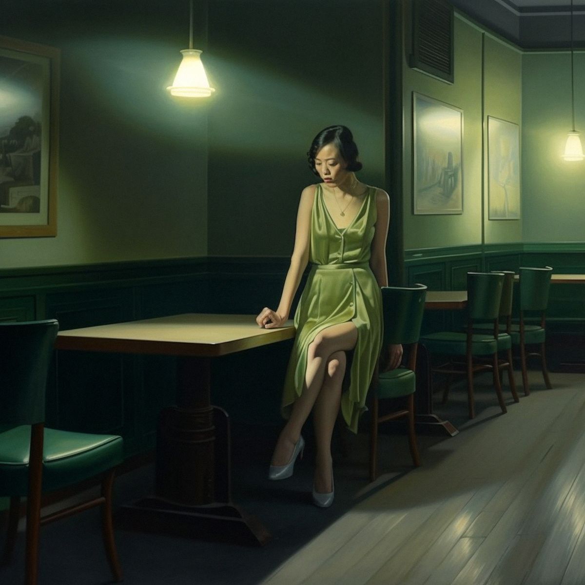 Two legs abandoned at a Chen Yifeis dull solo show at nig