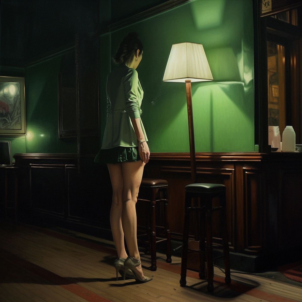 Two legs abandoned at a Chen Yifeis dull solo show at nig