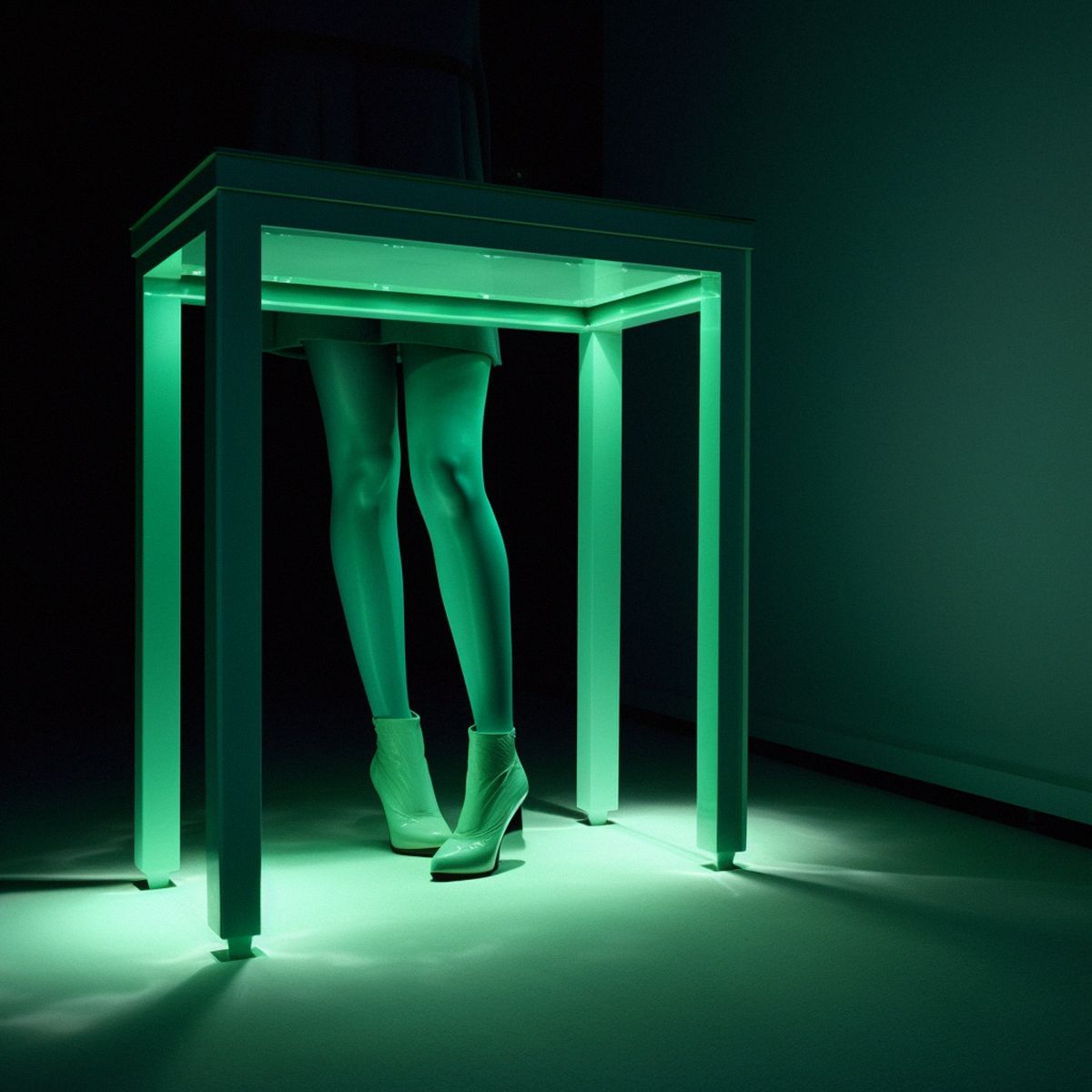 Two legs abandoned at a Damien Hirsts dull solo show at n
