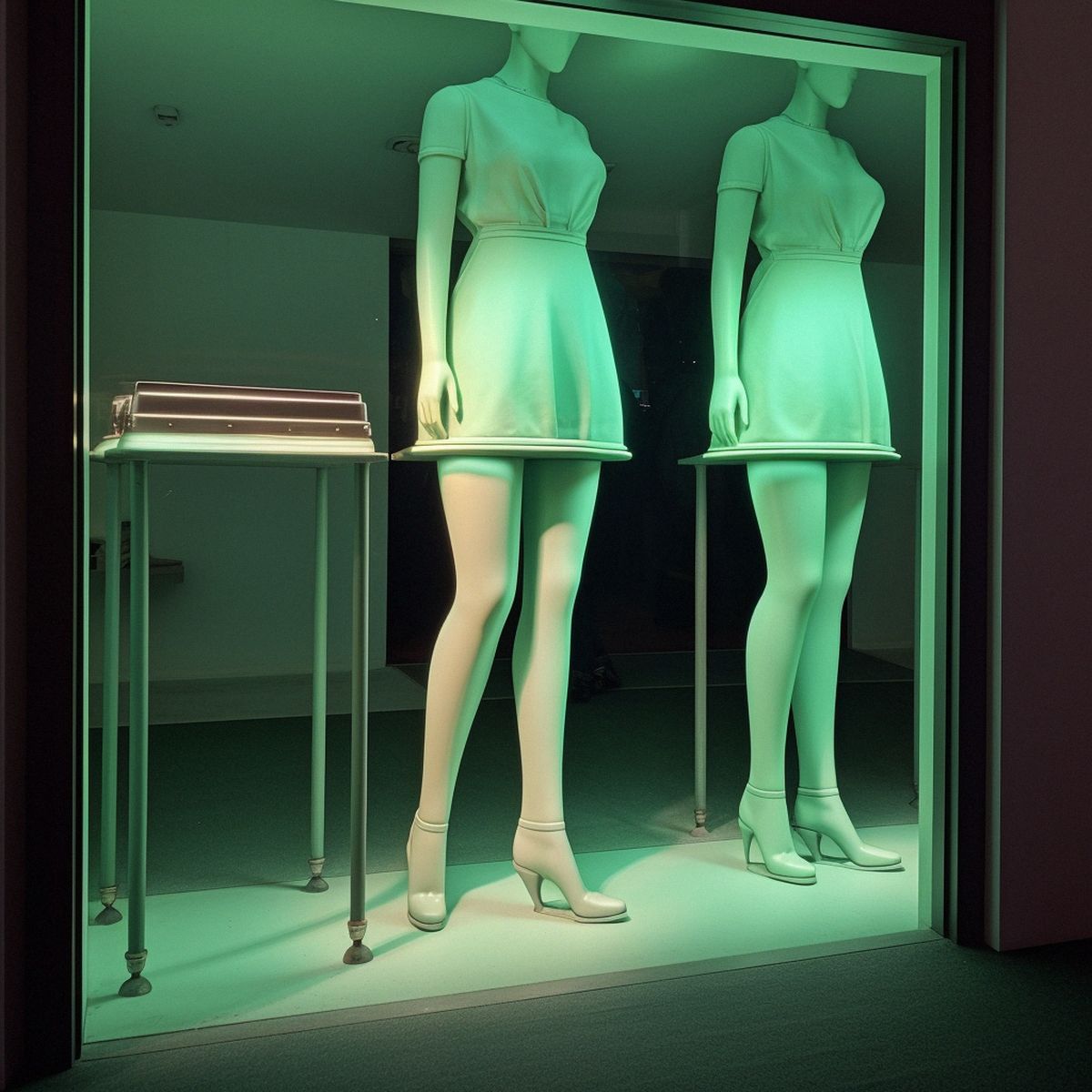 Two legs abandoned at a Damien Hirsts dull solo show at n