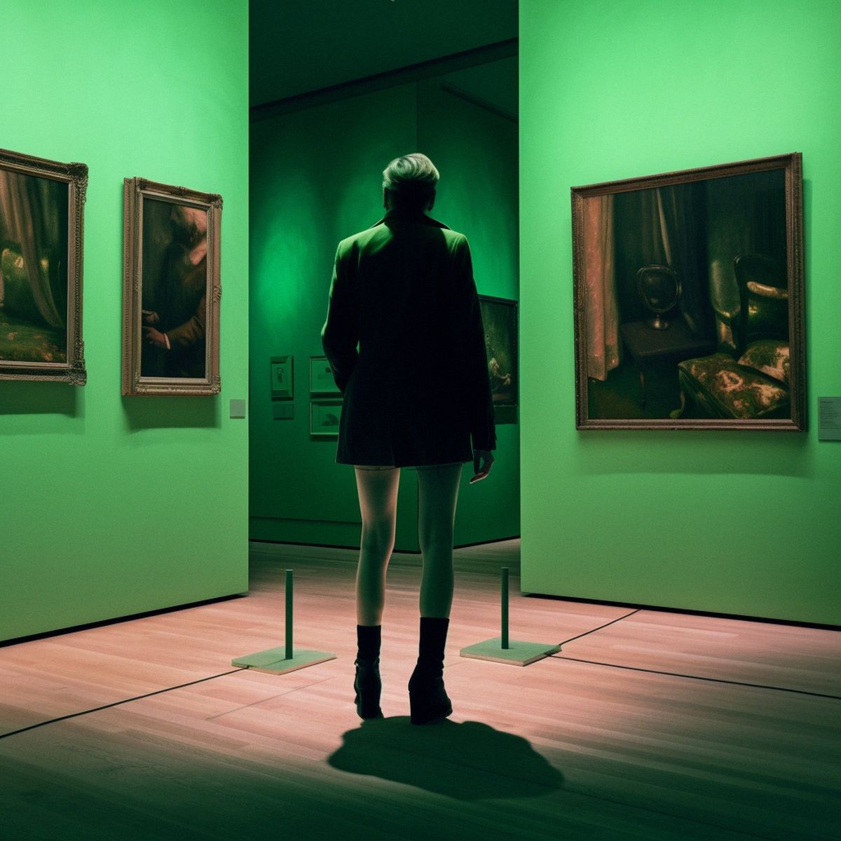 Two legs abandoned at a Damien Hirsts dull solo show at n