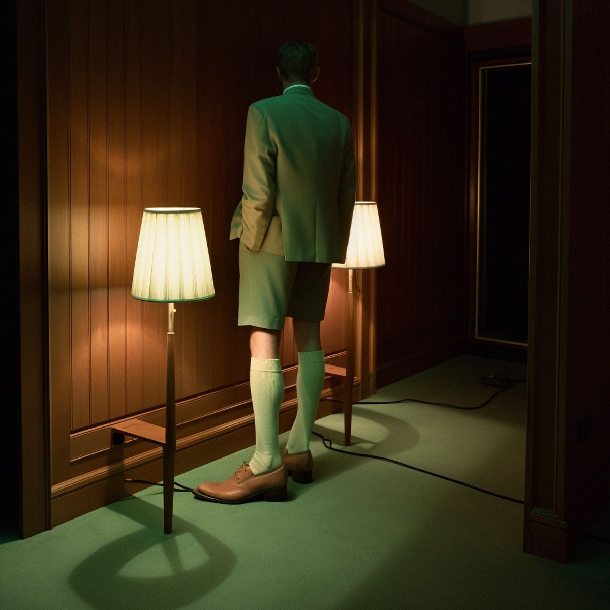 Two legs abandoned at a Matthew Barneys dull solo show at