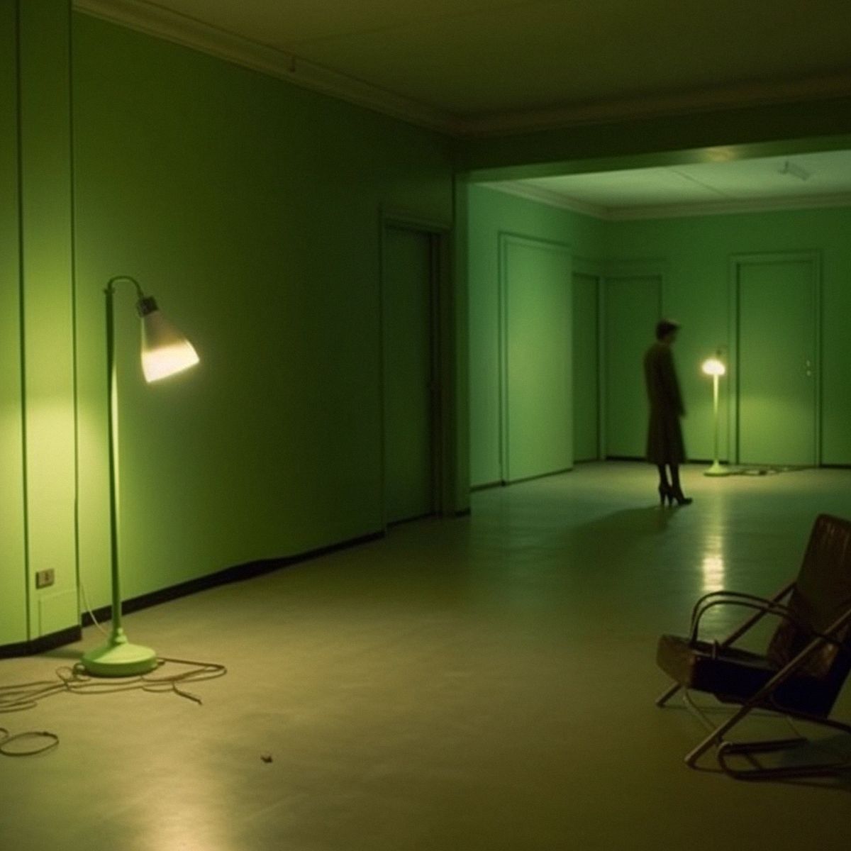 Two legs abandoned at a Matthew Barneys dull solo show at