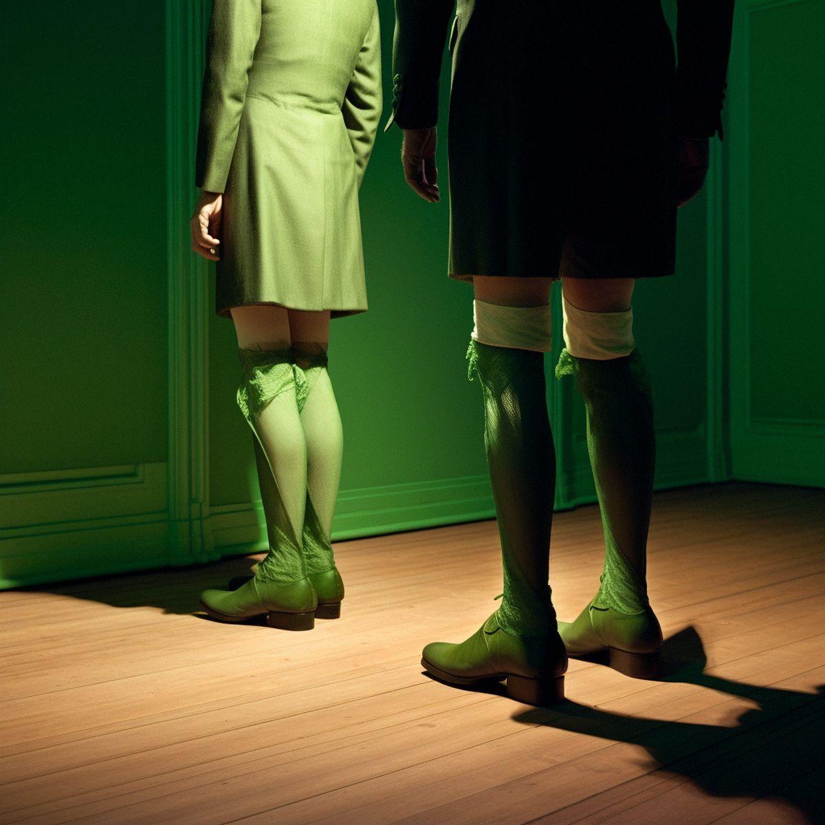 Two legs abandoned at a Matthew Barneys dull solo show at