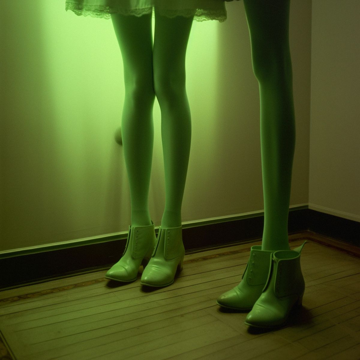 Two legs abandoned at a Matthew Barneys dull solo show at