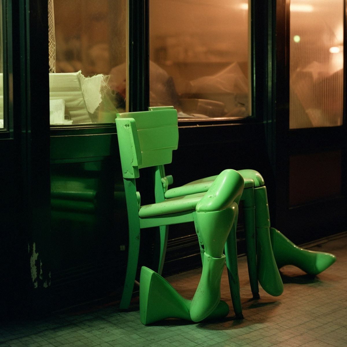 Two legs abandoned at a Niki de Saint Phalless dull solo
